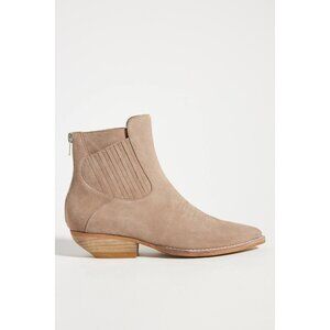Anthropologie Silent D Poly Suede Western Ankle Boots -‎ Size 40
